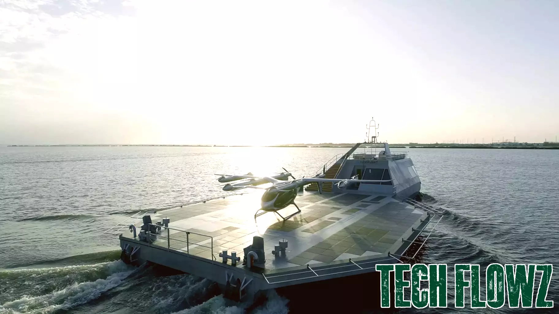 AutoFlight Aviation Technology Introduces Innovative Zero-Carbon eVTOL Water Vertiport